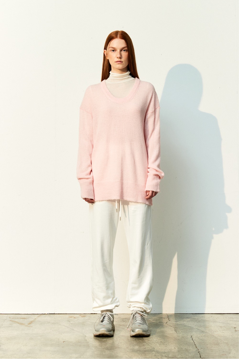 [70%]PO13MO02_MOHAIR SHEER PULLOVER_PASTEL PINK